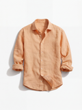 Light Orange Linen Shirt